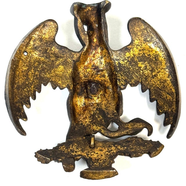 Traditional French Empire Bronze Mount of an Eagle Subduing a Serpent, Desmalter / Thomire For Sale - Image 3 of 18