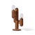 Wood Mid 20th Century Modeline Mid Century Modern California Pine Cactus Table Lamp For Sale - Image 7 of 7