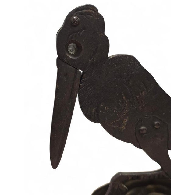Metal Stork-Form Cigar Cutter by Hugo Berger, Germany, 1900 For Sale - Image 7 of 13