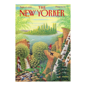 1990 Vintage New Yorker Cover, September 17 (Bob Knox), Original New Yorker Magazine Cover, New York City, Hiking