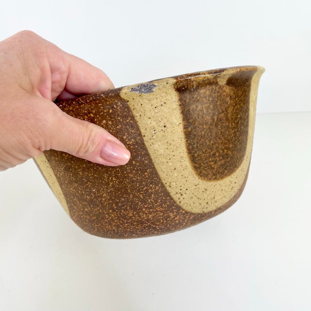 Vintage David Cressey Terra Major Pottery Ceramic Stoneware Planter Bowl USA 171 Please see photos of details of chips and...