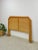 This gorgeous vintage bamboo and wicker queen headboard is a warm and beautifully crafted coastal and Hollywood Regency...