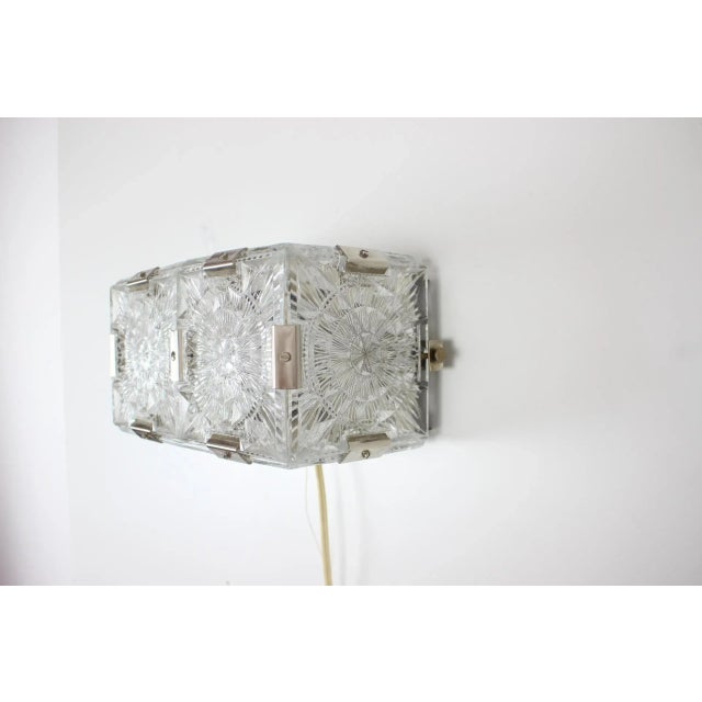 1970s Mid-Century Modern Wall Lamp from Kamenický Šenov, 1970s For Sale - Image 5 of 14