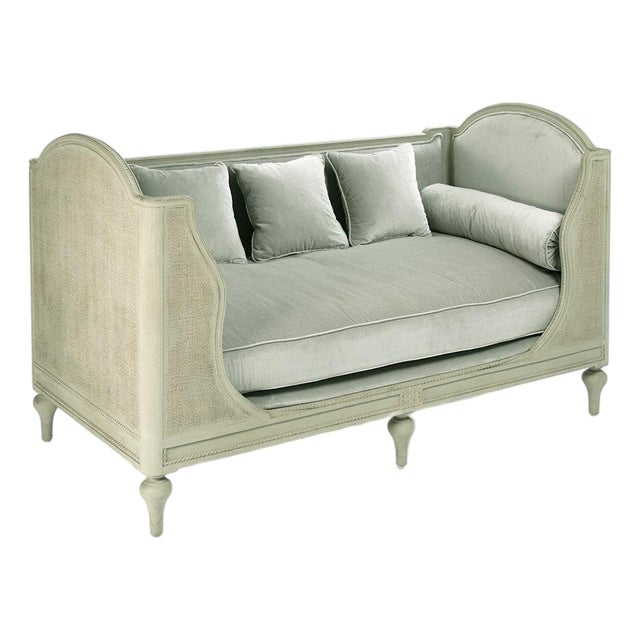 Winni Daybed - Sage Velvet / Sage Painted Frame For Sale