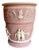 1970s Pink Neoclassical Roman Relief Cachepot Planter, Attributed to Incolay For Sale
