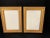 Wood Pair of Vintage Italian Gold Wood Picture Frames Under Glass For Sale - Image 7 of 11
