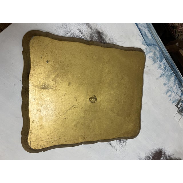 1960s Vintage Italian Florentine Tray, 1960s For Sale - Image 5 of 7