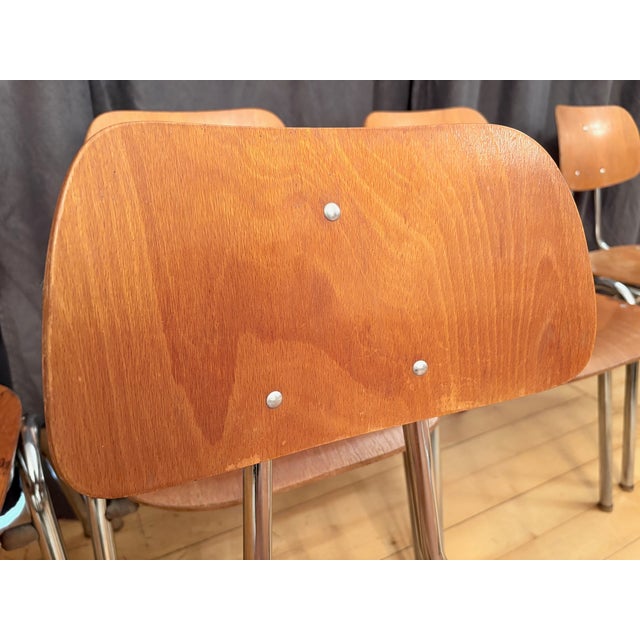 Vintage KN-38 Chairs by Karl Nothhelfer for VS Möbel, 1960s, Set of 6 For Sale - Image 12 of 18
