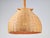 Wood Scandinavian Wicker Rattan and Pine Pendant Lamp, 1960s For Sale - Image 7 of 9