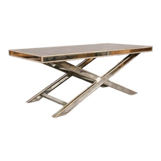 Amy Howard Regency Style Mirrored Coffee Table For Sale