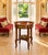 Old World Elegance | Antique French-Style Marquetry Guéridon Table With Brass Mounts and Decorative Basket For Sale - Image 10 of 10