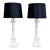 Vintage Neo-Classical Marble Column Table Lamp Pair For Sale