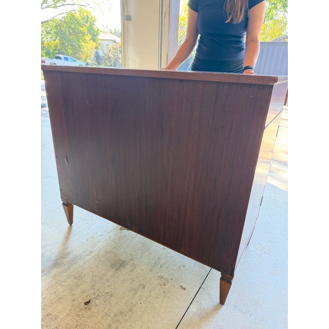 19th Century Hand-Painted Satin Wood Antique Satinwood Cabinet For Sale - Image 10 of 12