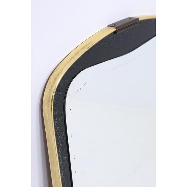 1960s Mid-Century Wooden Hanging Mirror, 1960s For Sale - Image 5 of 11