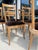 Wood 1950s Set of 6 French Cerused Oak Dining Chairs For Sale - Image 7 of 11