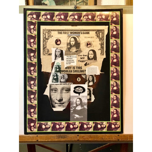 Vera Simons, 1970s Mona Lisa Photo Collage Photograph Pioneer Female Aviator Feminist Pop Art, 1975 For Sale - Image 9 of 9