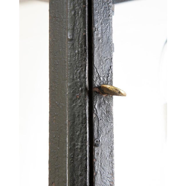 19th/20th Century Wrought Iron and Bronze Four Light Hanging Lantern For Sale - Image 11 of 12