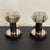 Brown Saturn Style Table Lamps in Chromed Steel with Disc Shade, Set of 2 For Sale - Image 8 of 15