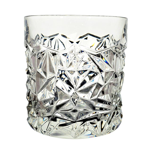 Tiffany and Co. 1980s–1990s Tiffany & Co. Rock Cut Crystal Champagne Bucket For Sale - Image 4 of 10
