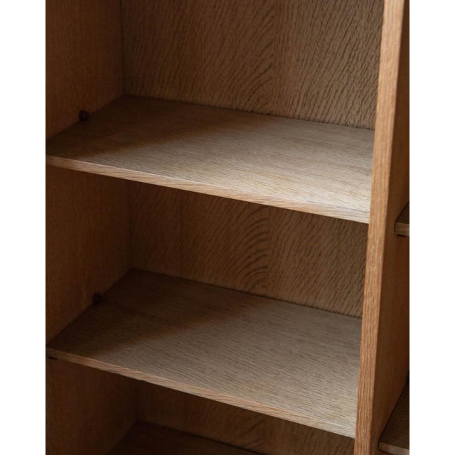 Danish Oak Bookcase Cabinet, C. 1970s For Sale In Columbus - Image 6 of 14