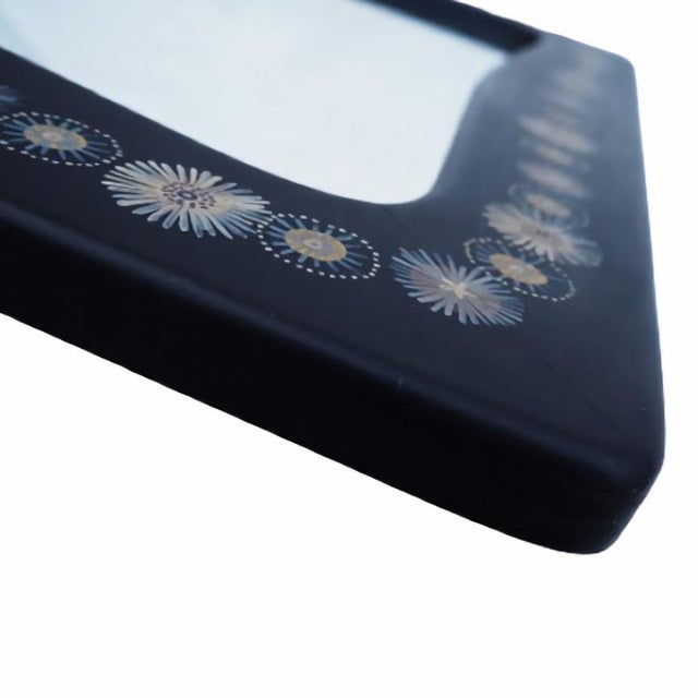 Black Mid-Century Decorative Wall Mirror by Hans-Agne Jakobsson, 1953 For Sale - Image 8 of 14