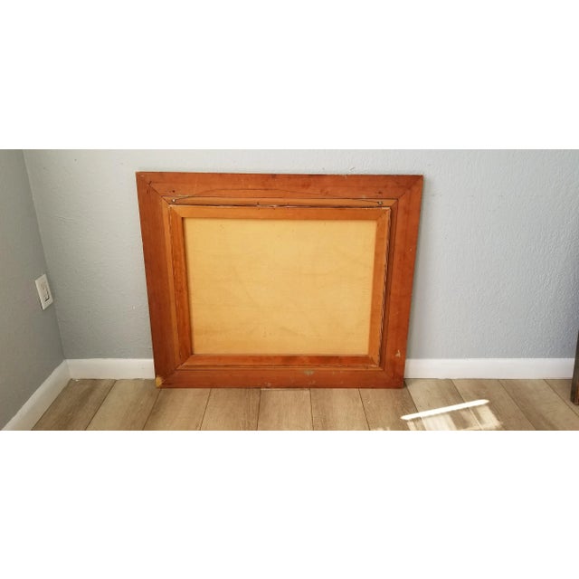 1970s Italian Boats Landscape Oil on Canvas Painting, Signed For Sale - Image 10 of 11