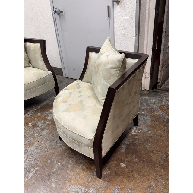Mitchell Gold Mitchell Gold Miranda Corner Chairs, Pair For Sale - Image 4 of 12