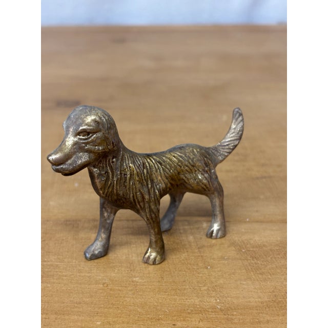 Vintage Brass Dog For Sale - Image 4 of 6