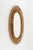 1960s Mid-Century Rattan and Bamboo Oval Wall Mirror from Franco Albini, Italy, 1960s For Sale - Image 5 of 9