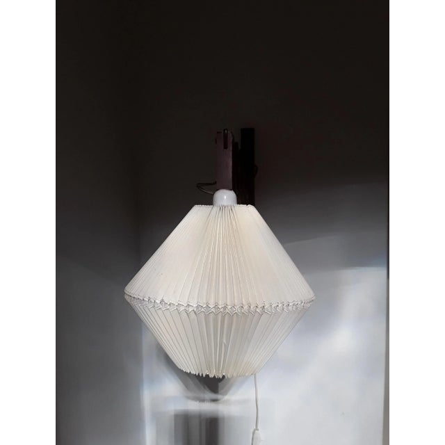 Wood Mid-Century Scissor Wall Lamp, 1960s For Sale - Image 7 of 8