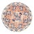 19th Century Ningxia Round Dragon Carpet For Sale