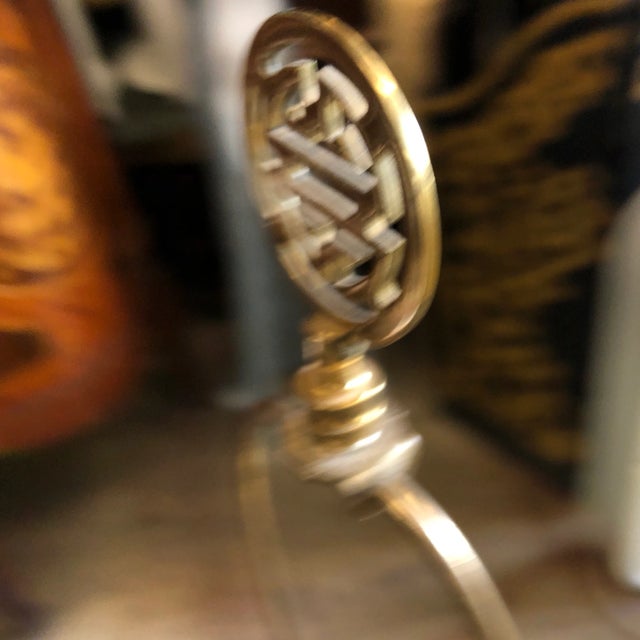 1970s Vintage Brass Chinoiserie Asian Ginger Lamp For Sale - Image 5 of 9