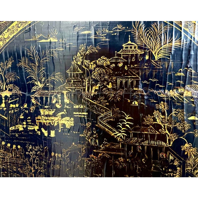 Wood Antique Tilt-Top Chinoiserie Gueridon Table For Sale - Image 7 of 12