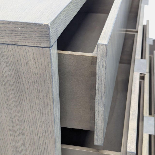 Williams Sonoma Home 8-Drawer Modern Gray Wood Dresser For Sale - Image 11 of 12