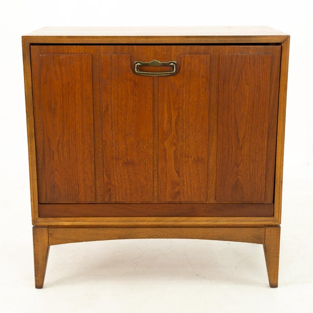 Lane Mid Century Walnut Record Chairish