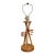 Vintage Rattan Loop Wood Lamp For Sale