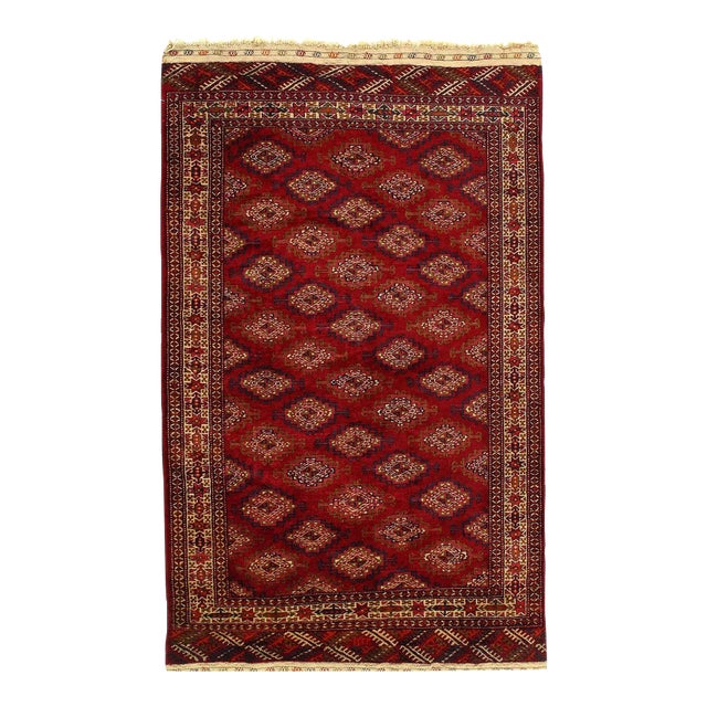 1920s Red Antigue Russian Tekkeh For Sale