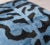 2020s Contemporary Luxury Blue Handmade Silk Tiger Print Throw Pillow With Down Insert For Sale - Image 5 of 10