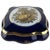 Limoges Porcelain Lidded Blue and Gold Trinket Box For Sale - Image 9 of 9