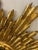 Gorgeous gilt sunburst mirror with staggered jagged sunbursts offering a brightness and happiness to go with it. Very...