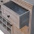 Gray Distressed Wood Wine Storage Cabinet For Sale - Image 8 of 8