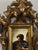 Vintage Italian Florentine Hand-Carved Giltwood Baroque Miniature Frame For Sale - Image 4 of 5