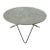 Grey Marble and Black Steel O Table by OxDenmarq For Sale