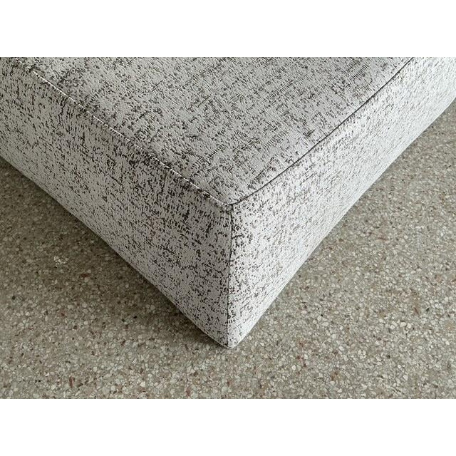 Vintage Italian Natuzzi Low Ottomans - A Pair For Sale - Image 12 of 12