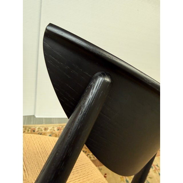 Hvidt & Mølgaard for &Tradition Drawn Side Chair, Black Oak Wood For Sale - Image 9 of 12