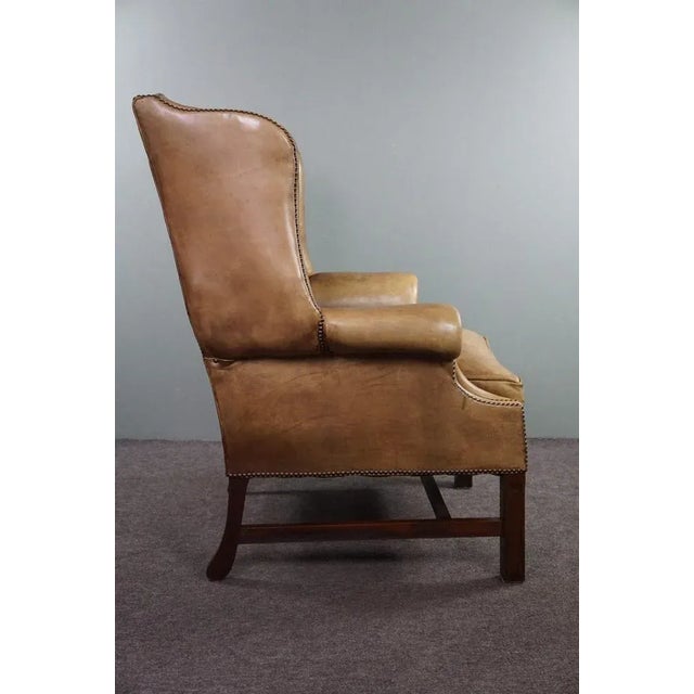 Vintage Club Chair in Leather For Sale - Image 3 of 9