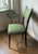 Ico Parisi Style – Set of 6 Ebonized Wood Chairs With Green Upholstery For Sale - Image 17 of 18
