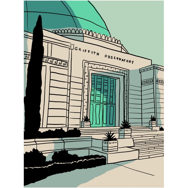 Contemporary Griffith Observatory Limited Edition Print on Entrada Rag by Marz Jr. For Sale - Image 3 of 7