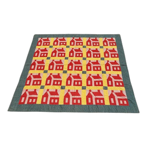 19th C Berks County Pennsylvania School House Quilt