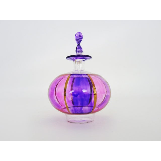 Mid-Century Murano Glass Perfume Bottle, 1950s, in Flawless conditions. Designed 1950 to 1959 This piece is attributed to...